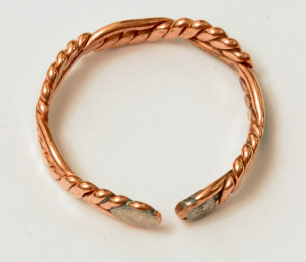 Overhead View of Twisted Copper Style Ring